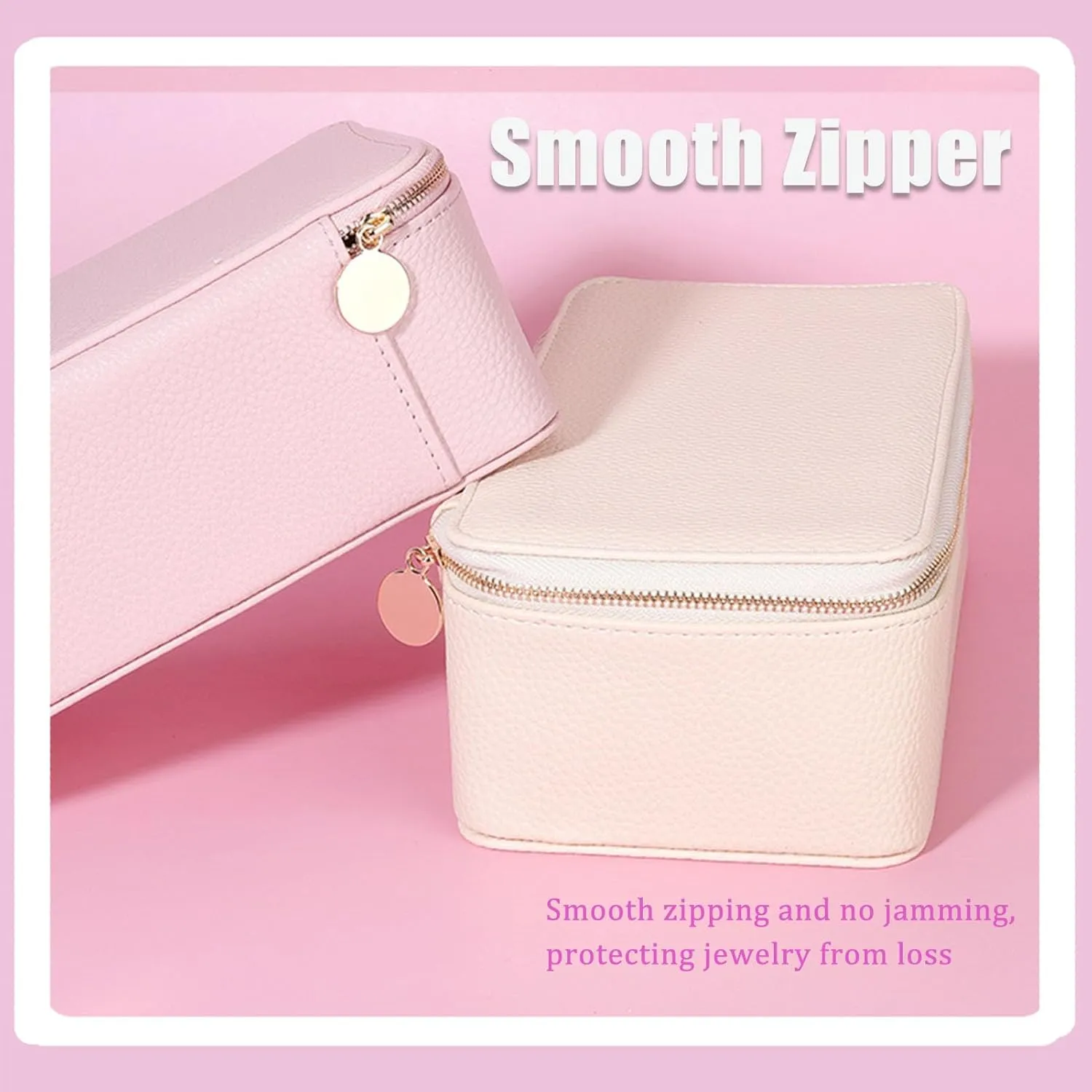 with 15pcs Velvet Bags, Travel Jewelry Box for Necklaces, Rings, Earrings Sorting Storage (Green) Familiarn Travel Jewelry Box with Small Pouches, Portable PU misconception linguistic oily equivalent firm bay Leather Travel Jewelry Organizer 