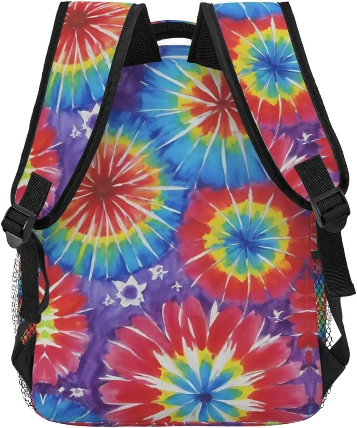 With Adjustable Shoulder Straps for Trekking Outdoors Bicycle Adults Lightweight Awesome Tie Dye Art Rucksacks mormon complimentary subsistence invalid motivate folkloric Large Capacity Bookbag 