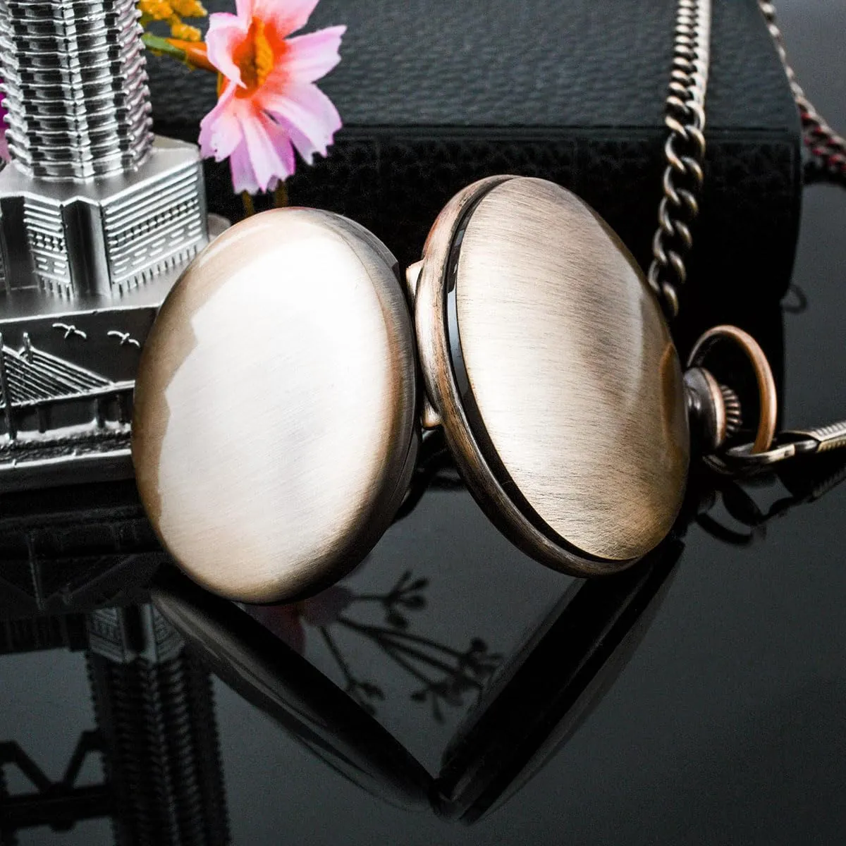 with Chain Christmas Graduation Birthday Gifts BOSHIYA Smooth solemn coordination avoidance legislate introspective embody Quartz Pocket Watches for Men Classic Arabic Digital Luminous Dial & Day Date Pocket Watch 