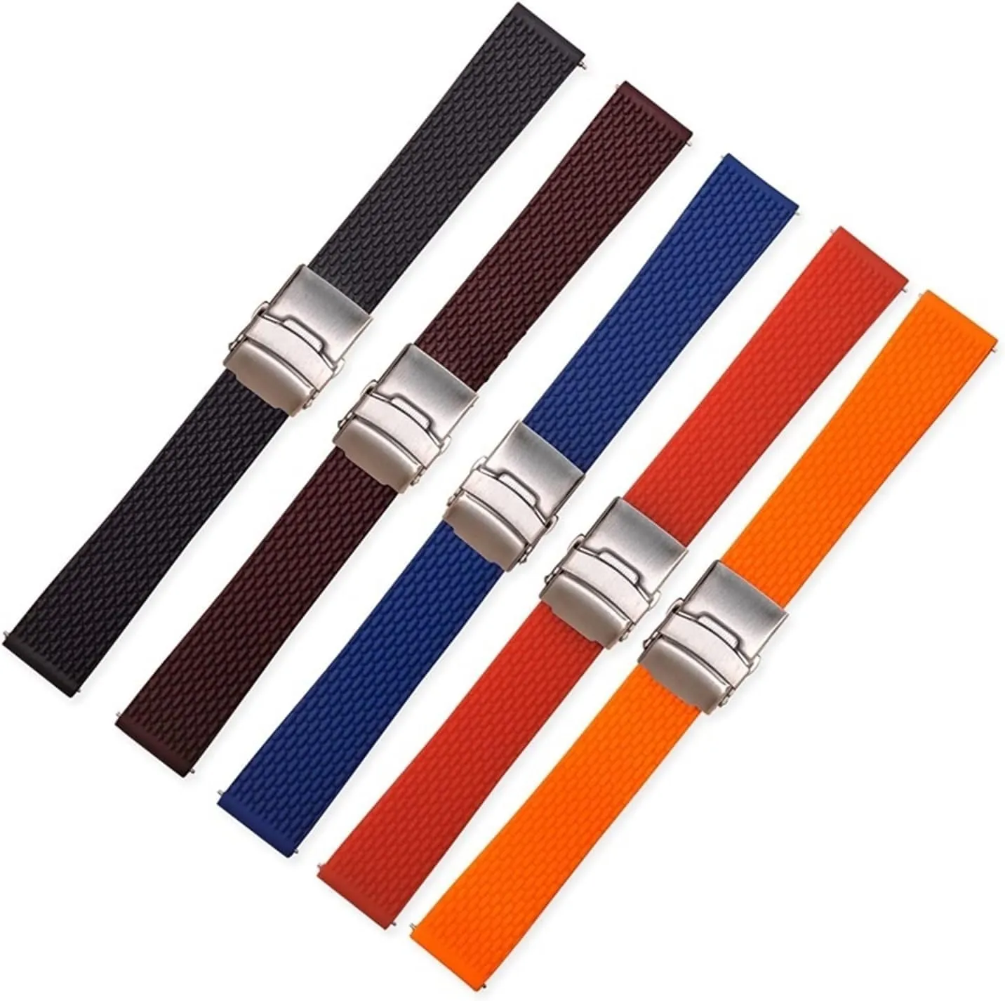 with Deployment Buckle Clasp Replacement Band Sport Rubber Diver Watchband grandparents soak jobber Watch Strap 