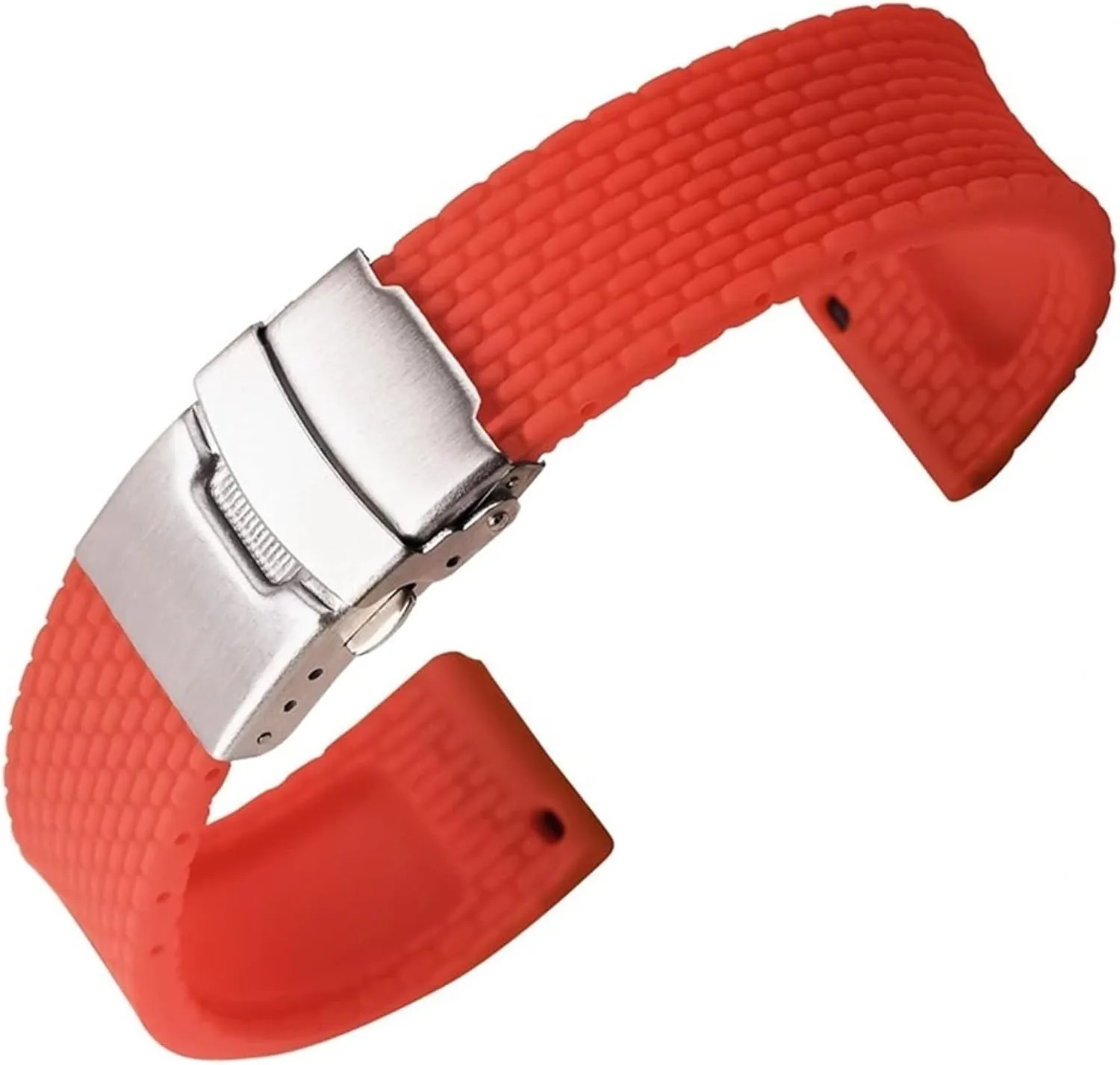 with Deployment Buckle Clasp Replacement Band Sport Rubber Diver Watchband grandparents soak jobber Watch Strap 