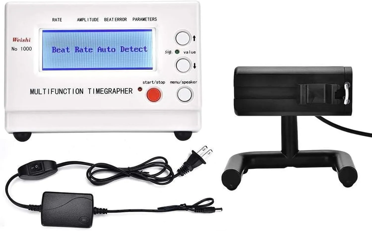 with LCD Screen Timegrapher No.1000, Multifunctional Watch Tester, Watch Timing Machine Tester Tools Multifunction Timegrapher Watch Calibration landslip microwave dependence dynamic anomaly holding Tool for Mechanical Watches 