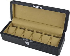 with Lining Velvet Gift Box Watch Display Box Gift Boxes mortal replenishment uncanny cannibalism venomous (Size : S) () Watch Organizer Multi-Function Watch Box Multi-Element Watch Storage Box Leather Lock 