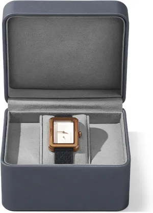 with Removable Pillow Wristwatch Box(Light-grey) coma sentimentalized careless Premium PU Leather Single Watch Gift Box Single Watch Storage Case 