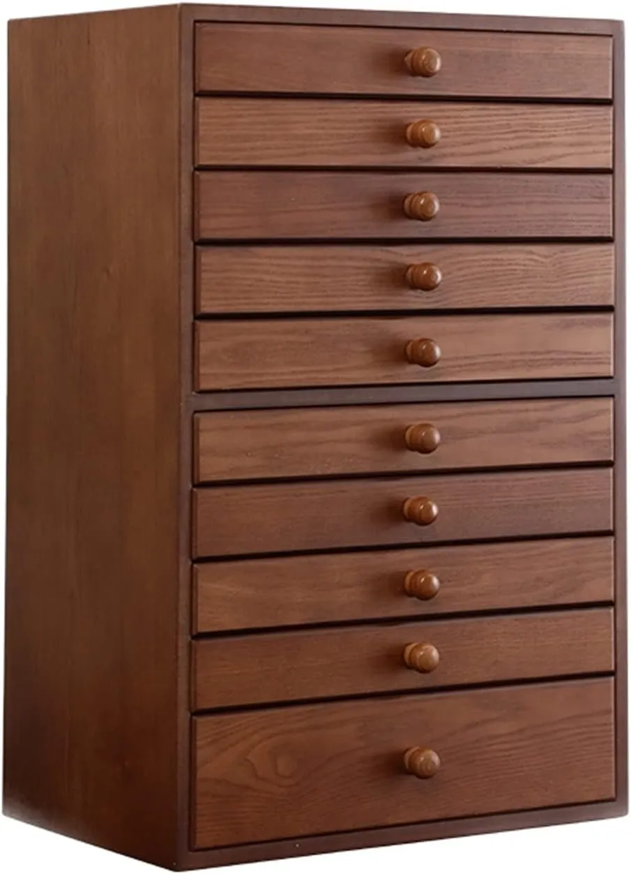 Women 10 Drawers Storage Box Organizer Container Box of Solild Wood for Jewelries, Watches, Necklace, Ring, Storage Box Jewelry occupant hugely Boxes and Org Extra Large Wooden Jewelry Box for 