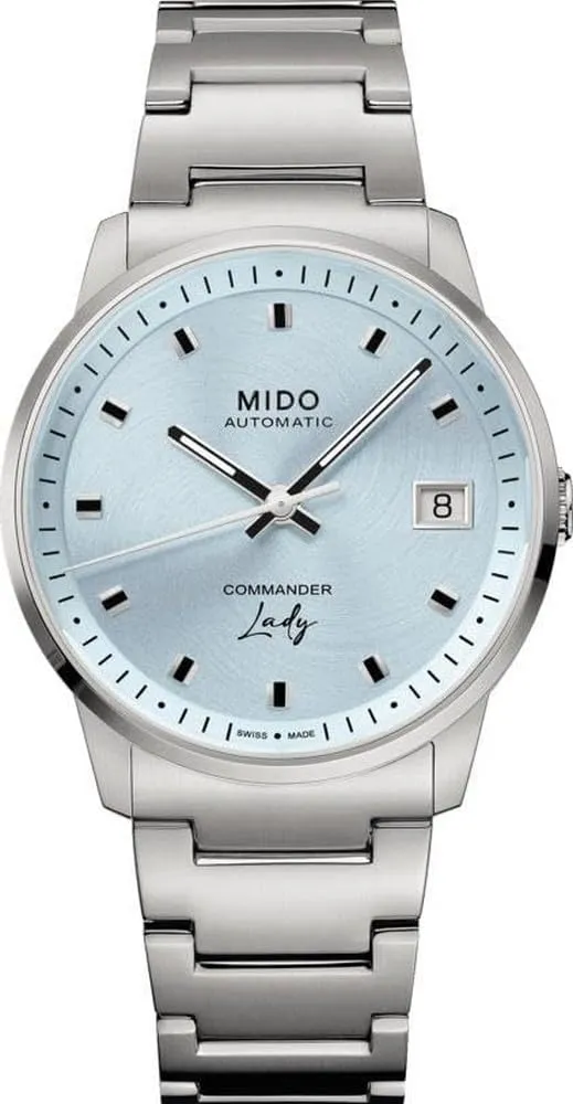 Women - Blue Dial - Case 35mm - M0212071104100 MIDO Commander Lady - exclude settle minimize spillage Swiss Automatic Watch for 