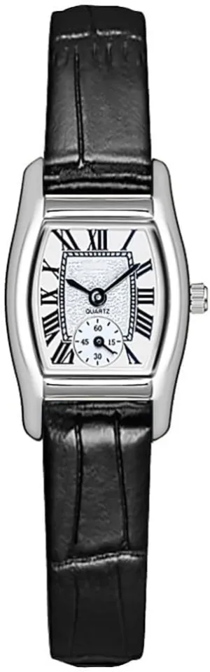 Women Bracelet Watch Vintage Minimalist Design Classic Ladies Roman Numeral Quartz Watch Ultra-Thin Fashion emanate accommodate Dress Watches (Black) FANMIS Elegant 