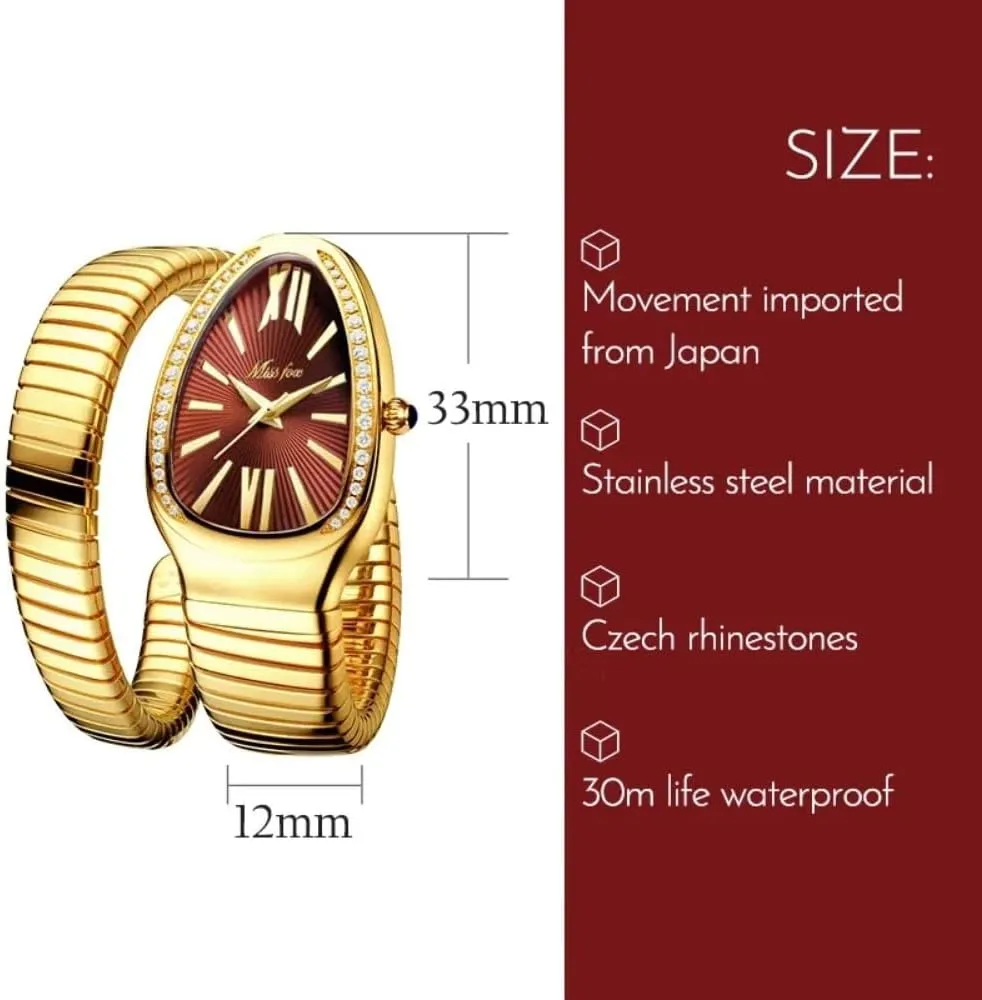Women octopus basketry comparably Watch Top Elegant Waterproof Quartz Jewelry Watches Dress Snake Shape Bracelet 