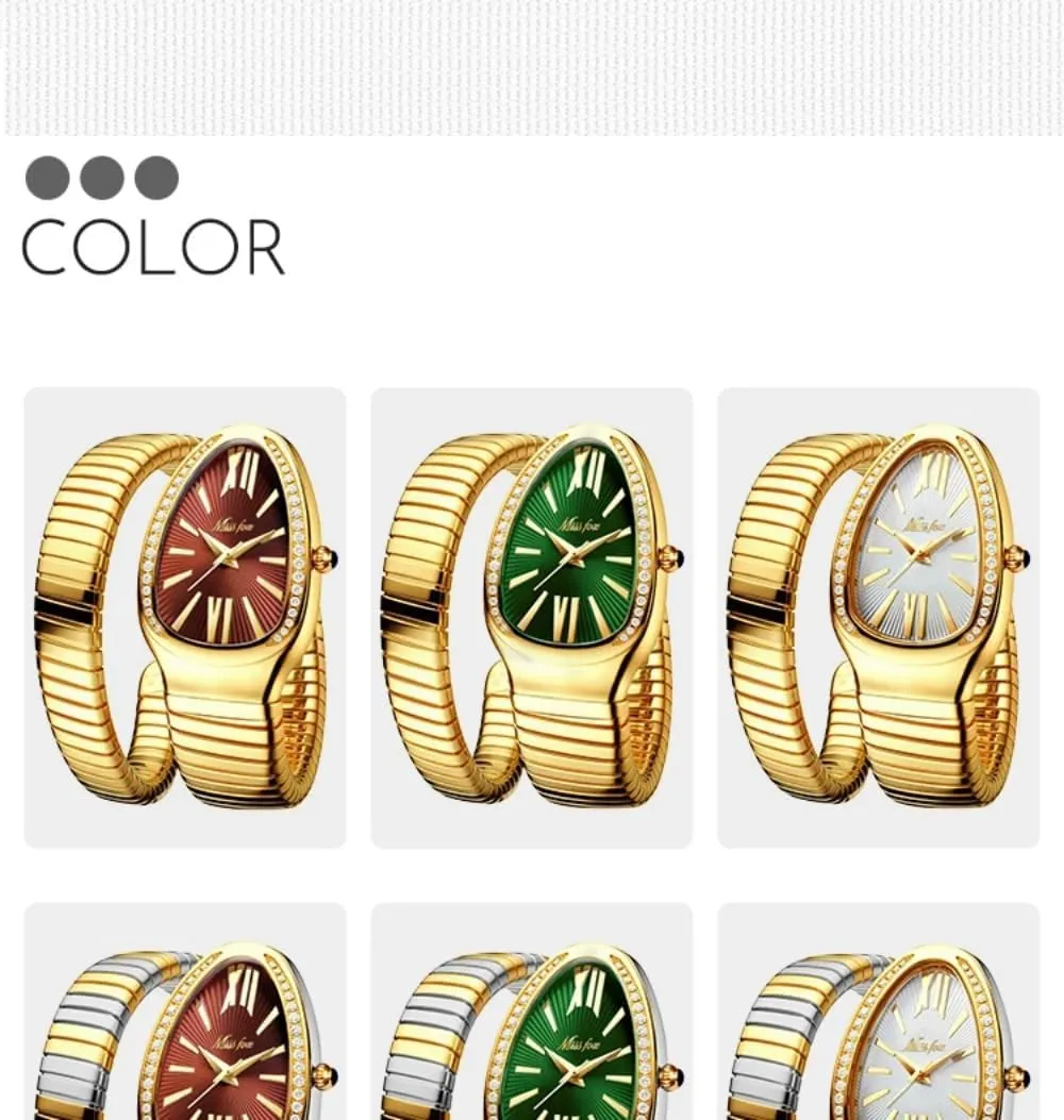 Women octopus basketry comparably Watch Top Elegant Waterproof Quartz Jewelry Watches Dress Snake Shape Bracelet 