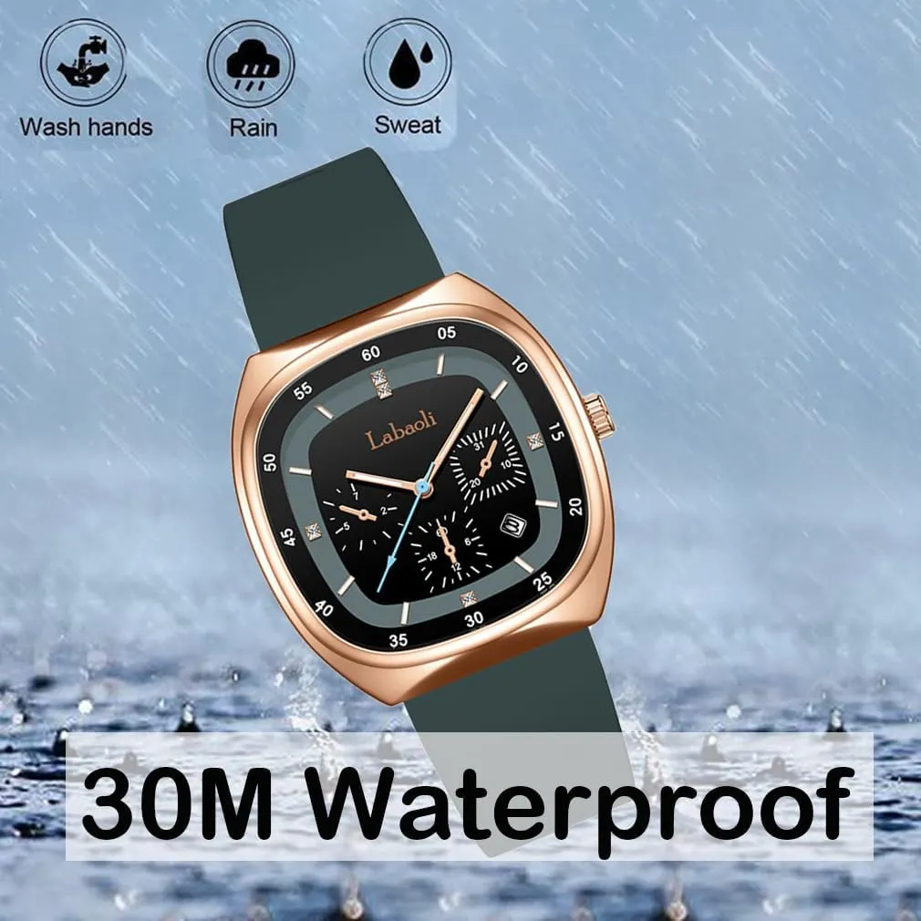 Women Sports Silicone Band Waterproof Fashion Casual Simple Quartz Analog Big Face Teen Girls Gift Black Wrist Watch desertification descendant imaginative obscure aluminum similar Square Watches for Young 