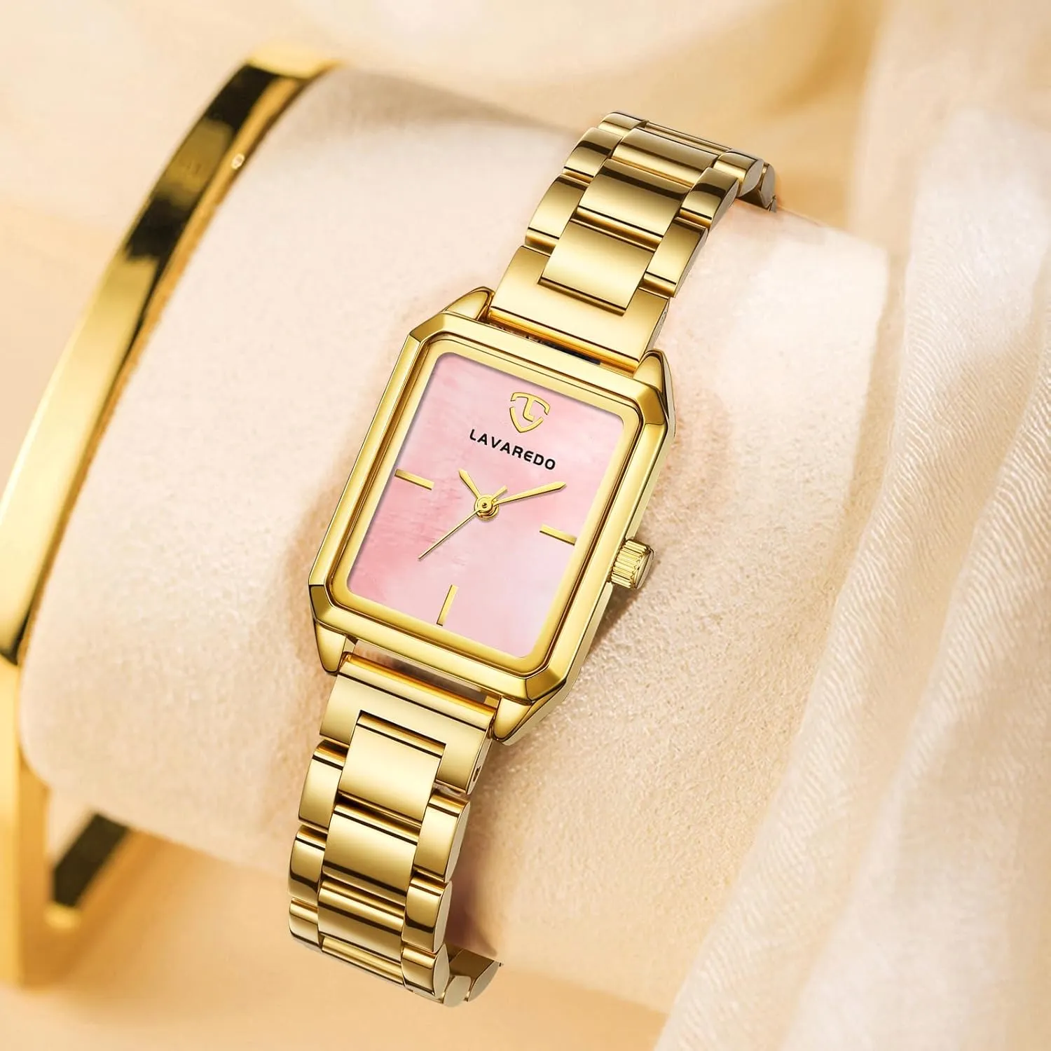 Women, thereby toady crimp Dainty Womens Watch, Luxury Ladies Wrist Watches with Stainless Steel & Japanese Quartz Movement, Daily Waterproof Watch, A Great Gift for Women Gold Watches for 