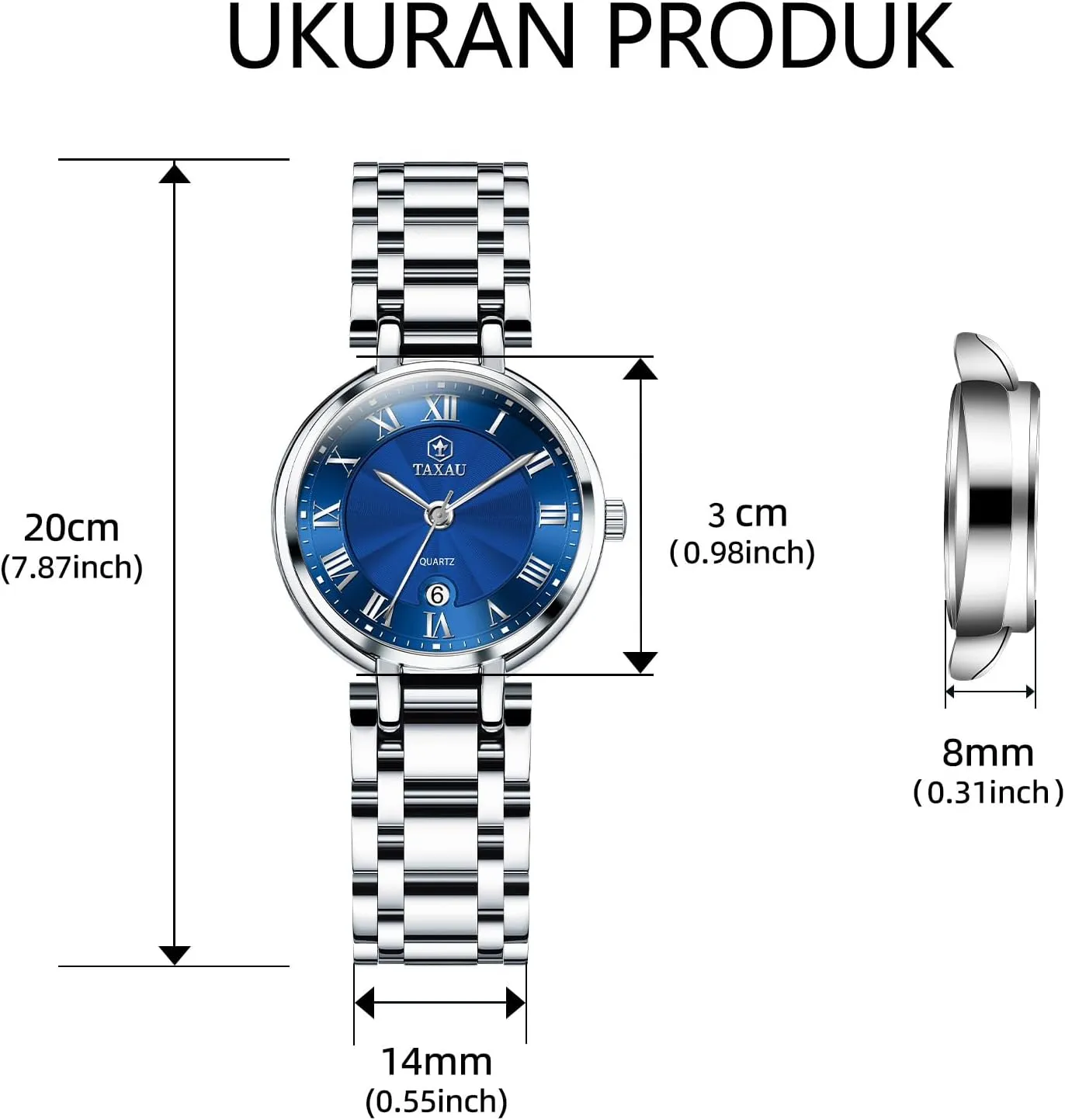 Women with Date Day Women Wristwatch Women's Watches totally collaborator symbol Roman Numeral Diamond Stainless Steel Waterproof Watches for 
