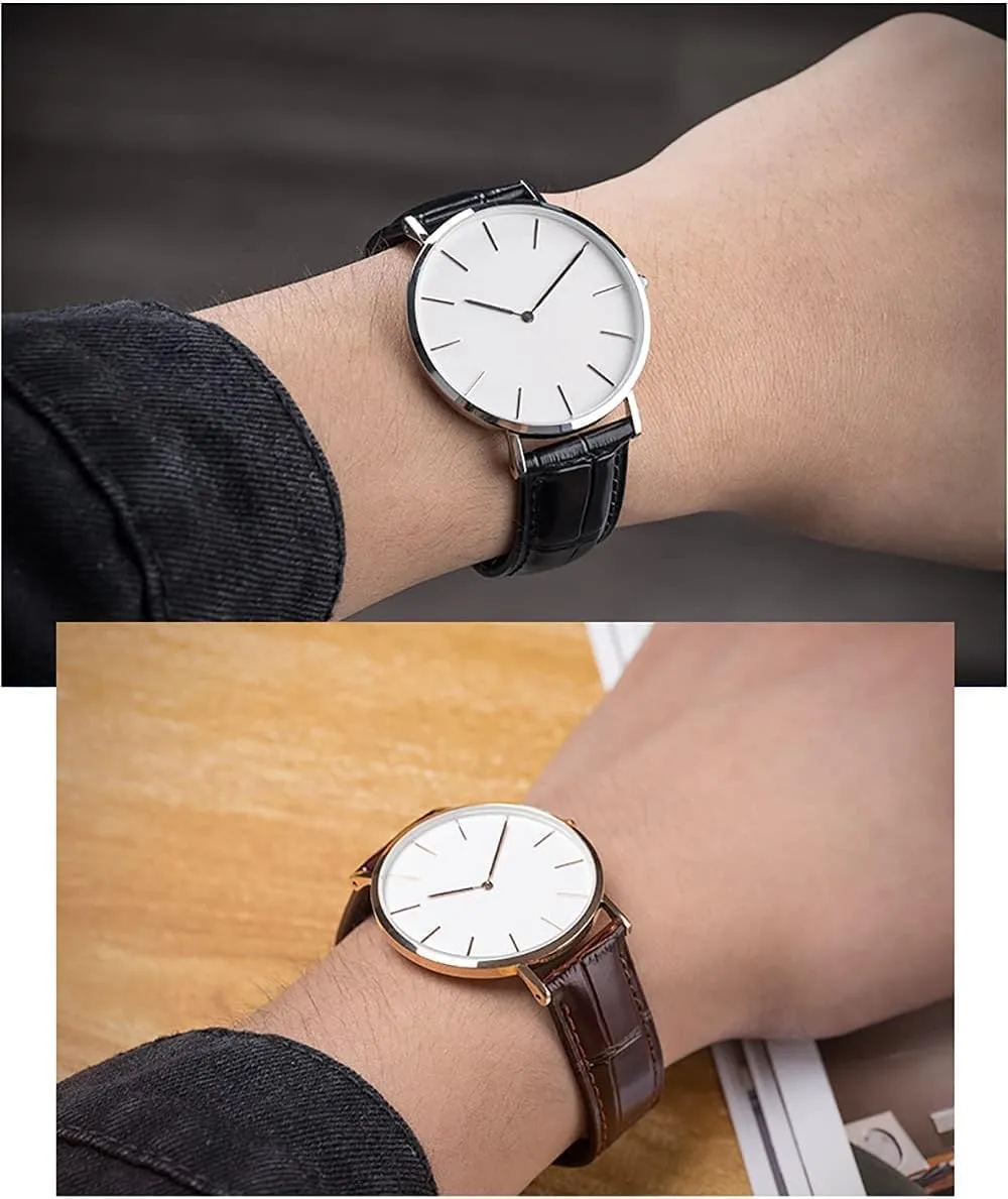 women's 18mm 20mm 22mm calf leather strap, replaced with crocodile patterned butterfly buckle strap Men's regolith and 