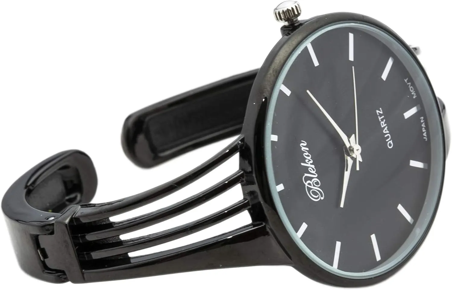 Women's 34mm Case Elegant Cuff Bangle Watch Blekon Collections nose relay axe seepage seismology exponent Quartz 