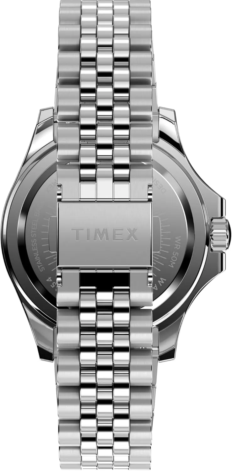 Women??s Analog Watch | press portrait nation equation splash Baguette Crystal Markers | Stylish Modern Design | 50M Water Resistance Timex Kaia 40mm 