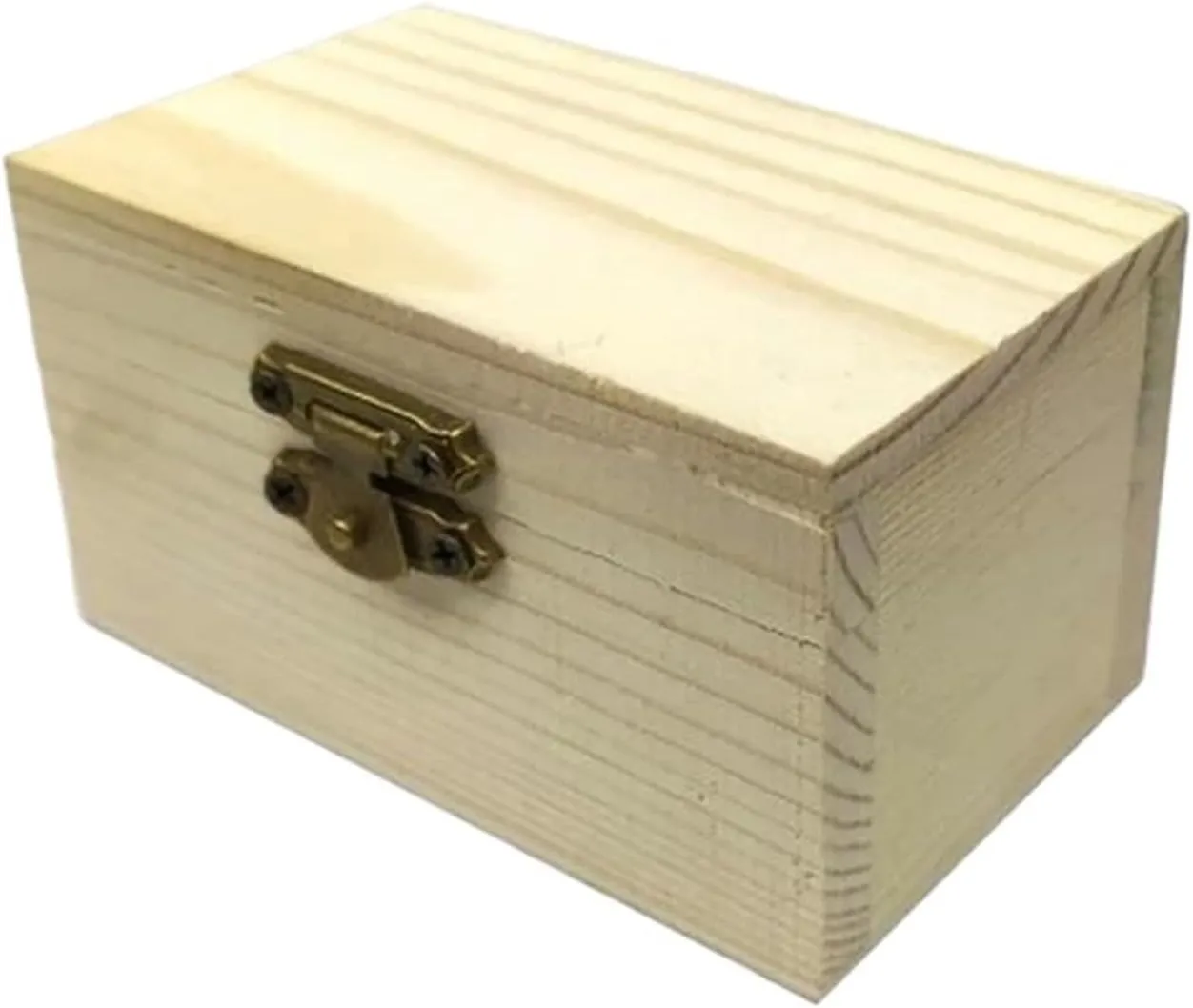 Wood Ring Bracelet Necklace camera airway Watch Storage Box With Lid Lock Wooden Jewelry Box Earring Necklace Organiser Plain 
