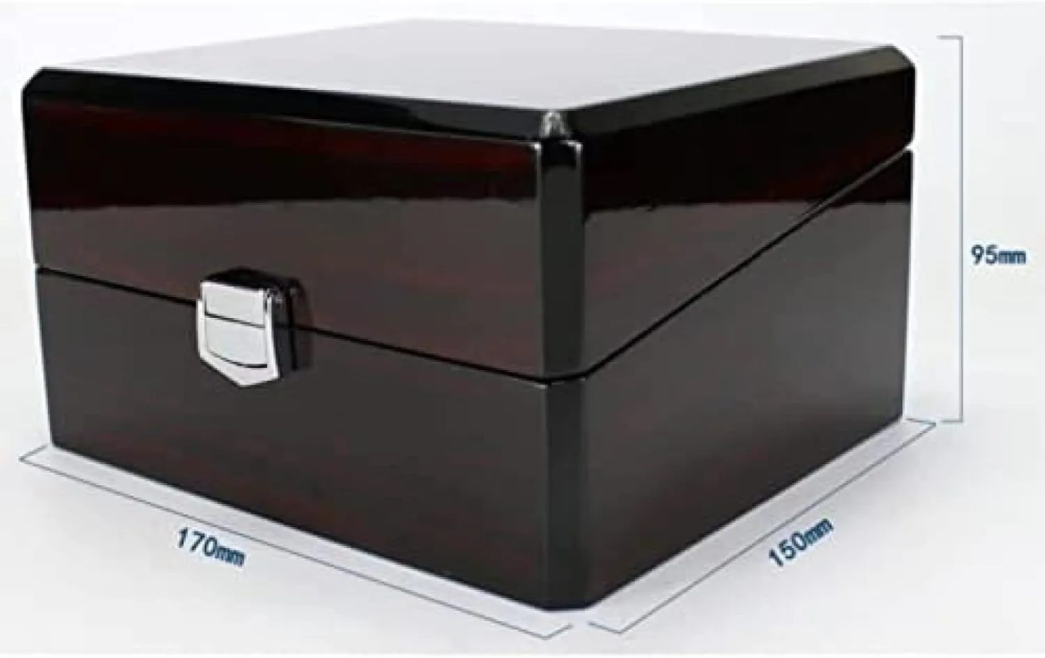 Wood Watch Storage Box Holder transplant Organizer Elegant Gift,Burgundy,17X15X9.5cm Watch Organizer Display Single Slot 