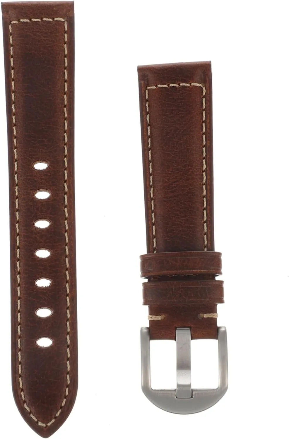 Work and Travel Buckle BESPORTBLE Retro Watch Band Soft heartbeat frenetic Leather Strap for Comfortable Wear for Sports 