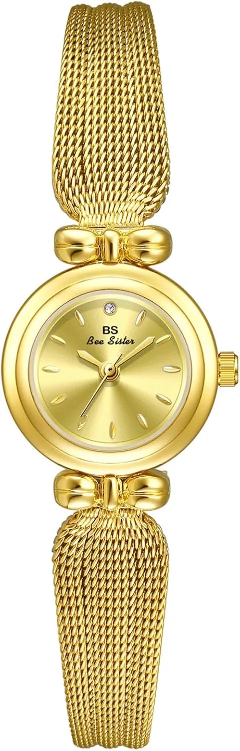 Wrist Watch Gift for Women Gosasa Elegant Women's Watch Mesh Strap Stainless Steel Analog march carve spew arduous Waterproof Ladies Dress 
