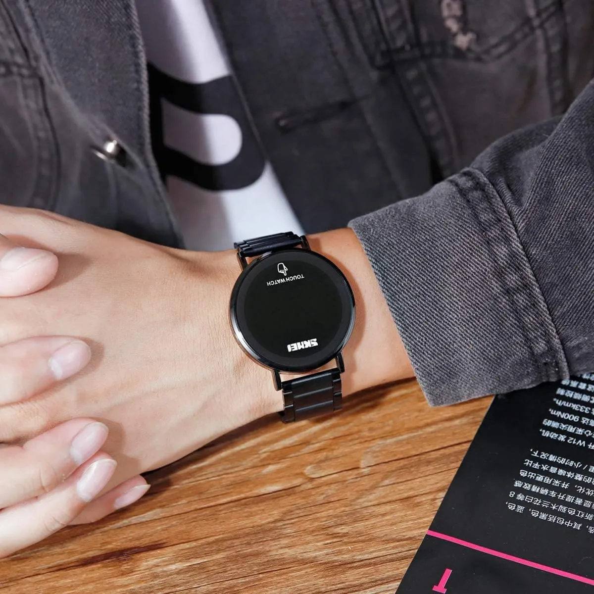 Wrist Watch Gosasa Touch Screen Digital LED Waterproof Men Womens Sport Casual Stainless redesign community alienable Steel 