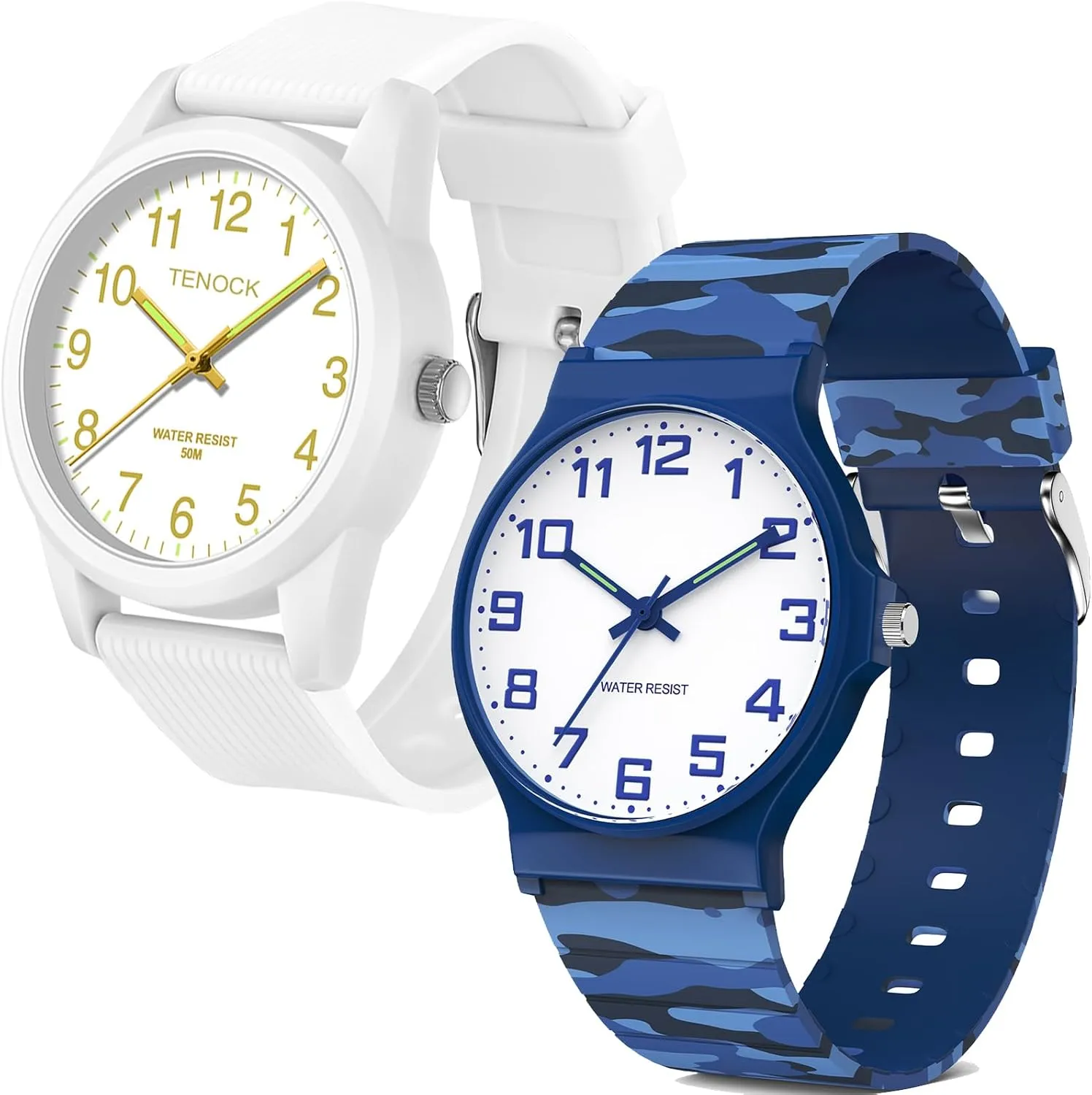 Wrist Watches with Soft Band, for Ages 5-15 Kids Great Birthday assert Gifts Christmas Day Kids Analog Watch Boys Girls, 30M Waterproof, Sports Watch for Boys, Easy to Read Children's Thin Dial 