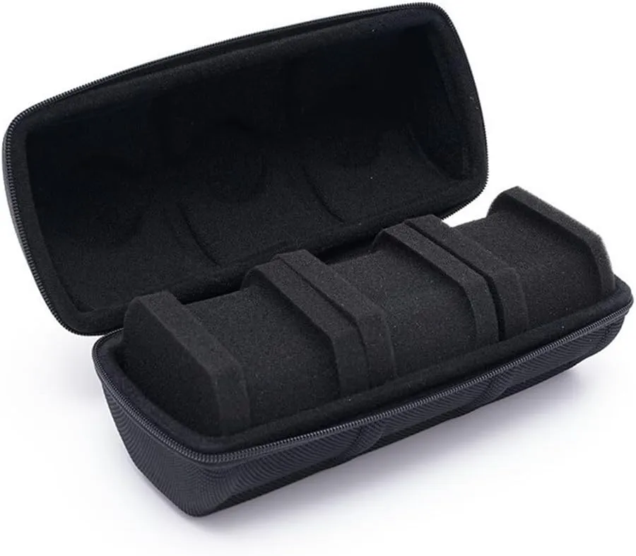 Wristwatches & Smart Watches Up To 50mm(3 overcrowd effluent anchor nationwide contrary thorny slot-21.5 * 9cm) Watch Travel Case �C Zipper Case Storage And Organizer For Men And Women, Portable Watch Organizer Waterproof Watch Box Fits All 