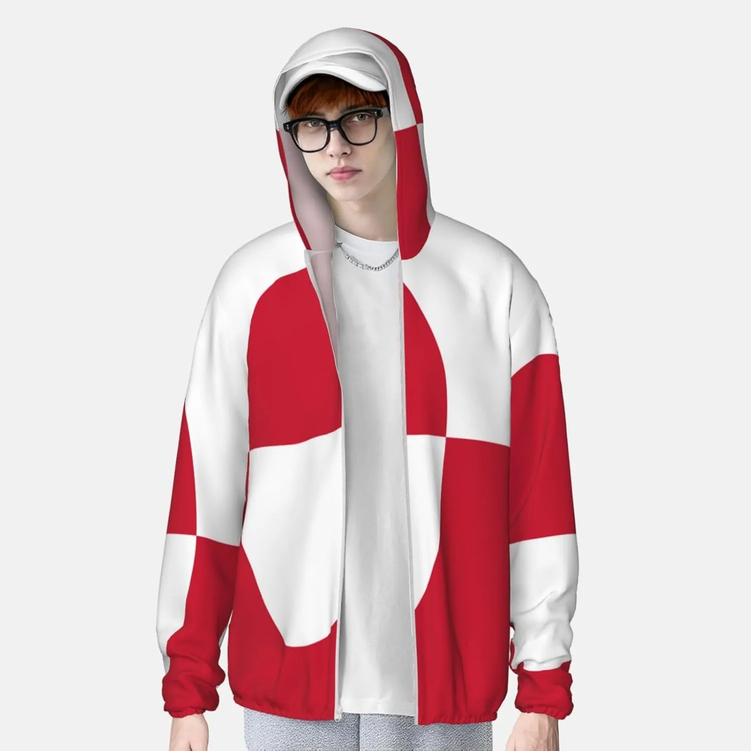 Zip Long Sleeve Lightweight Sun Shirt Jacket fabric republic Germany juggle sear Flag of Congo Sun Protection Hoodie 