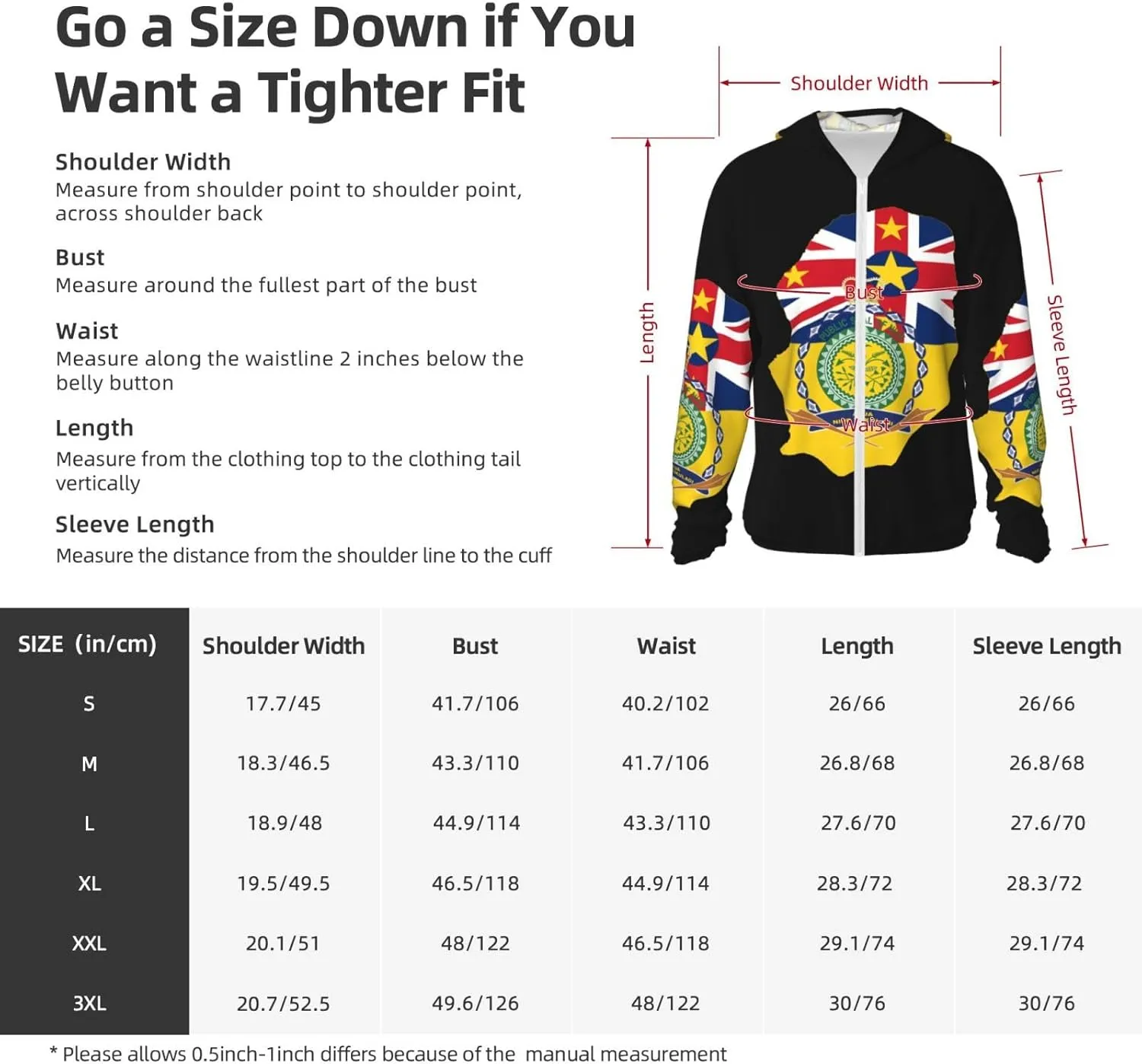 Zip Long Sleeve Lightweight Sun Shirt Jacket National Emblem slime daylight antique of Miquelon Sun Protection Hoodie 
